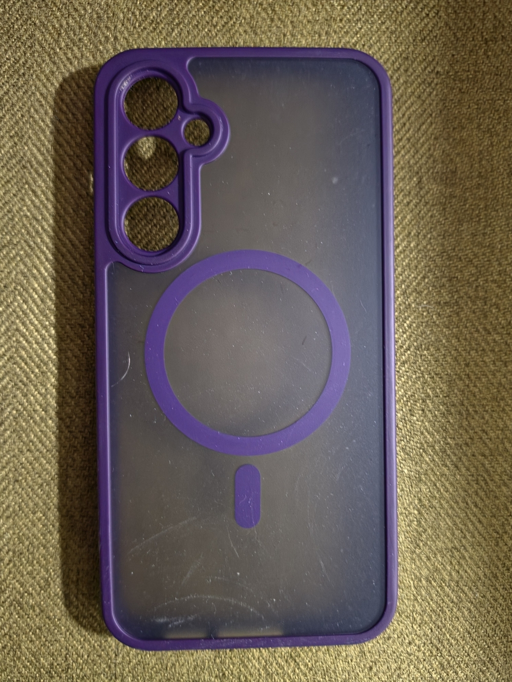 Samsung, Galaxy S23 FE, Purple Clear MagSafe-Style Compatible Phone Case